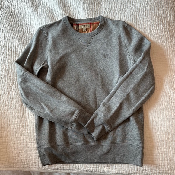 Brit Classic Cotton Blend Sweatshirt in Grey - Picture 2 of 5